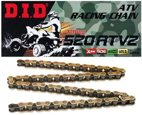 Řetěz 520ATV2 DID X-Ring 98článků GOLD řetěz i pro YFM Raptor700