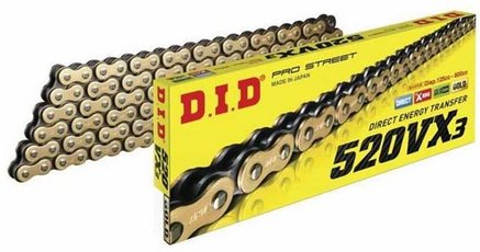 Řetěz 520VX3 DID X-Ring 98 článků motocyklový řetěz