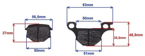 Brzdové obložení Romet Zetka