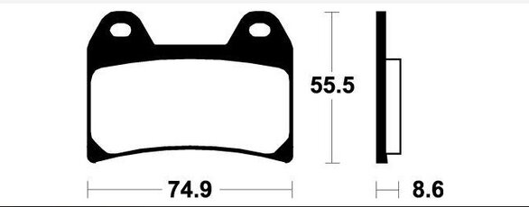 Brzdové obložení SBS 706HS APRILIA RSV Tuono, DUCATI, MOTO-GUZZI
