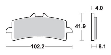 Brzdové obložení SBS 901HS KH447 Suzuki Aprilia Honda