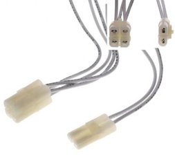 Konektor 6pin 4+2 CDI skútry GY6 dvojkonektor s těsněním zástrčka