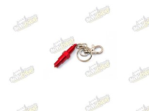 Přívěsek na klíče zapalovací svíčka červená ALU