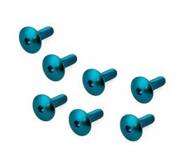 Šroub M6x20mm alu modrá cena za 10kusů