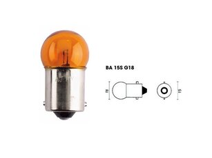 Žárovka HQ 12V 10W oranžová BA15S G18