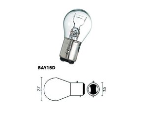 Žárovka 21/5W - zadní světlo BAY15d
