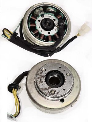 Stator a rotor pro čopr Jinlun125-11