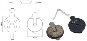 Brzdové obložení NIU koloběžky