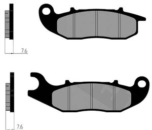 Brzdové obložení PCX JK05E 2018-2020 přední Polini 