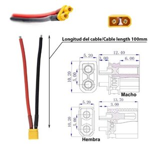 Konektor XT30 5x samec 5x samice