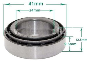 Ložisko krku řízení 24mm 41mm 91683/24