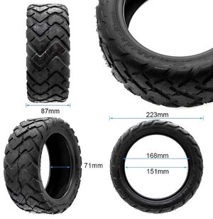 Pneumatika koloběžky 80/60-6 H-860-04 2,15 TL bezdušová