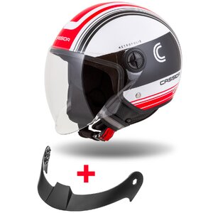 Prilba Handy Metropolis, CASSIDA (ČERNÁ/BÍLA/ČERVENÁ)