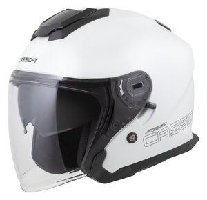 Prilba Jet Tech 2.0 Solid, CASSIDA (BÍLÁ/ČERNÁ/ŠEDÁ)