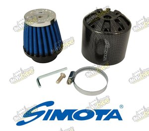 Vzduchový filtr Simota 38mm karbonový kryt Vzduchový filtr Simota 38mm karbonový kryt