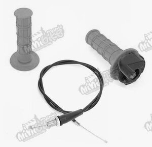 Rychlopal s lankem a gripem pro motocykly a pitbike šedý