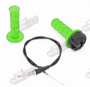 Rychlopal s lankem a gripem pro motocykly a pitbike zelený