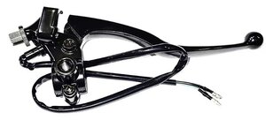 Brzdová páčka s držákem zrcátka M8 a zajištěním Dinli DL-A190085-00