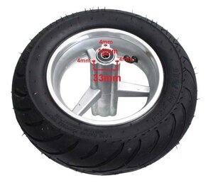 Kolo zadní minibike s pláštěm 100/50-6,5