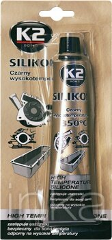 Těsnicí silikon K2 do 350°C 85g černý