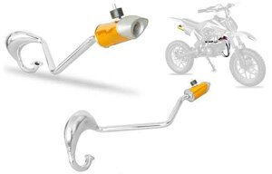 Výfuk na minibike 50cc s 10" koly Výfuk na minibike 50cc s 10" koly