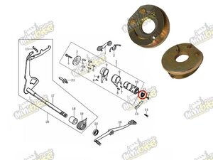 Podložka pro uchycení řadicího bubnu pro ZS W150 88004-G011-0000 Podložka pro uchycení řadicího bubnu pro ZS W150 88004-G011-0000