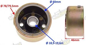Rotor magneto pro Pitbike racing 60mm Rotor magneto pro Pitbike racing 60mm