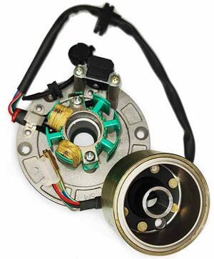 Stator pro pitbike s motorem ZS155 pro digitální zapalování Stator pro pitbike s motorem ZS155 pro digitální zapalování