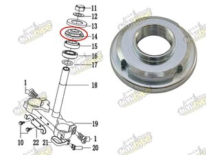 Matice krku řízení M22x1.0 PisterPro LXR12-14 53220-SPH2-00