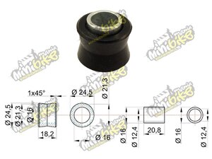 Pouzdro tlumiče 12mm