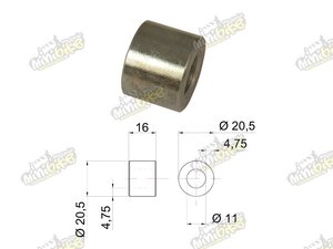 Váleček vymezovací 16mm 11mm