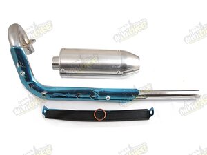 Výfuk pitbike s koncovkou koleno 32mm tlumič 85mm Výfuk pitbike s koncovkou koleno 32mm tlumič 85mm