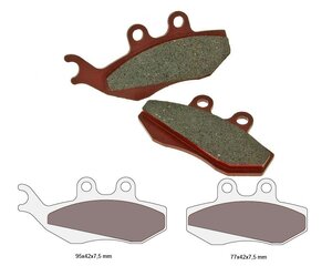 Brzdové obložení organické pro Aprilia, Gilera, MBK, Yamaha