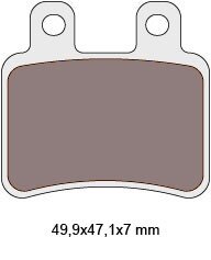 Brzdové obložení pro Italjet Jet-Set, Peugeot Elystar, Yamaha D