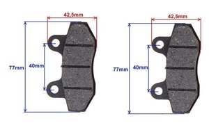 Brzdové obložení pro pitbike XB33 a skútry Brzdové obložení pro pitbike XB33 a skútry