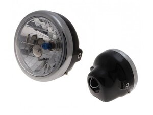 Přední světlo H6 12V 35/35W - černé