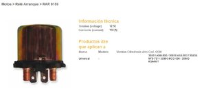 Startovací relé univerzální 150A Startovací relé univerzální 150A