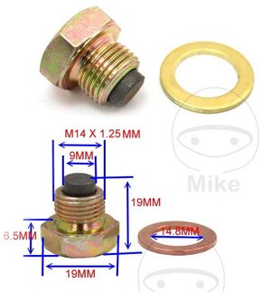 Vypouštěcí šroub na motorový olej M14x1,25 magnetický