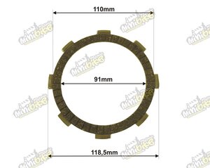 Spojková lamela pro CG200/Bashan Spojková lamela pro CG200/Bashan
