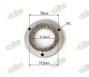 Startovací volnoběžka Yamaha YFM700 Raptor5VK-15590 Honda NX650