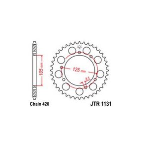 Rozeta 60z 420 pro Yamaha DT 50 '03-'06, Malaguti XTM, MRX, SMX