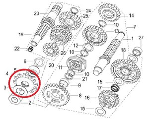 Záběrové kolečko 428 13z Keeway RKV 125