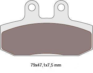 Brzdové obložení organické pro Honda, Aprilia, Derbi