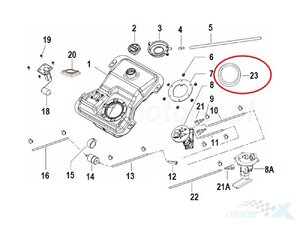 těsnění plováku paliva Keeway Logik 125 EFI Euro 4 4T 2018-2020 těsnění plováku paliva Keeway Logik 125 EFI Euro 4 4T 2018-2020