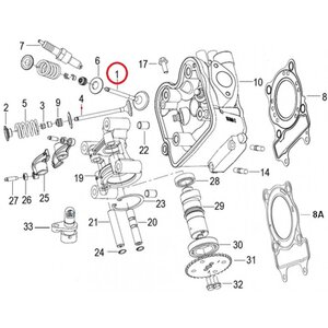 Sací ventil pro Keeway Outlook, Logik, Silverblade 125 Sací ventil pro Keeway Outlook, Logik, Silverblade 125
