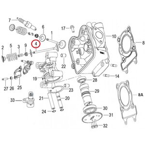 Výfukový ventil pro Keeway Outlook, Logik, Silverblade 125 Výfukový ventil pro Keeway Outlook, Logik, Silverblade 125