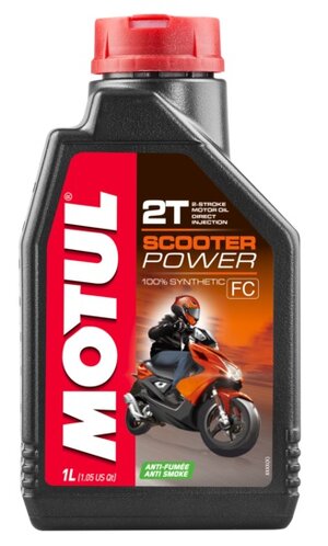 Olej pro skútry Motul Scooter Power 100% syntetický 2T 1L API TC JASO FD Olej pro skútry Motul Scooter Power 100% syntetický 2T 1L API TC JASO FD
