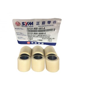 Válečky variátoru 25x22 18g 6kusů pro SYM GTS 300i JOYMAX NEW 300i EVO CITYCOM 300