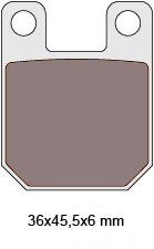 Brzdové obložení - organické - Derbi, Gilera, Italjet, Peugeot