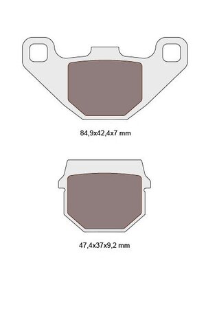 Brzdové obložení organické pro CPI, Hyosung, Keeway, Peugeot